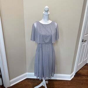 Stunning Shimmering Silver Women's Cocktail Dress